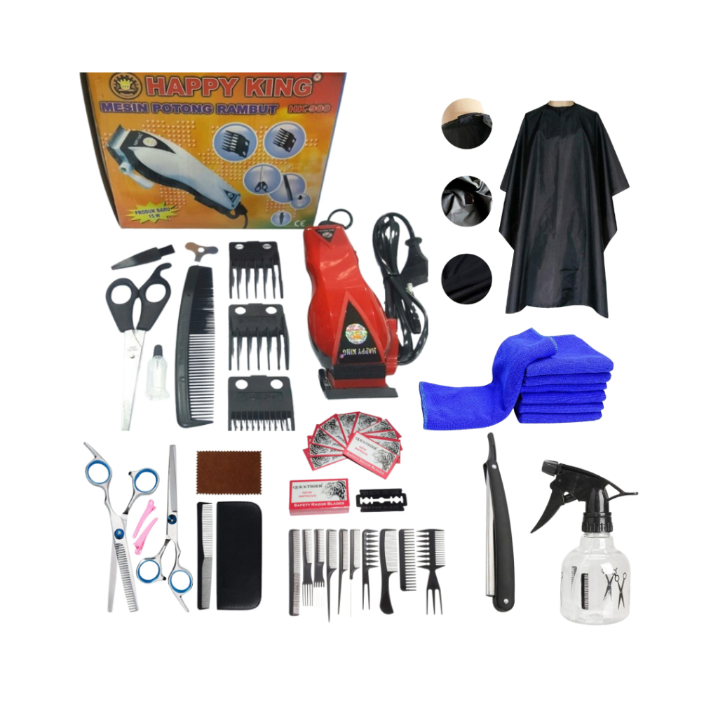 ALAT CUKUR RAMBUT LENGKAP HK900 / BARBERSHOP/SALON/USAHA PANGKAS RAMBUT