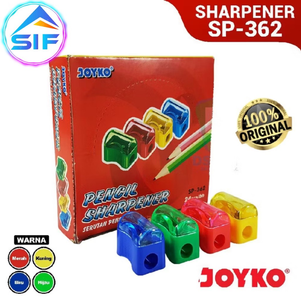 

Serutan Pensil Putar Joyko Rautan Pencil Super Tajam Murah Praktis Original Mantap