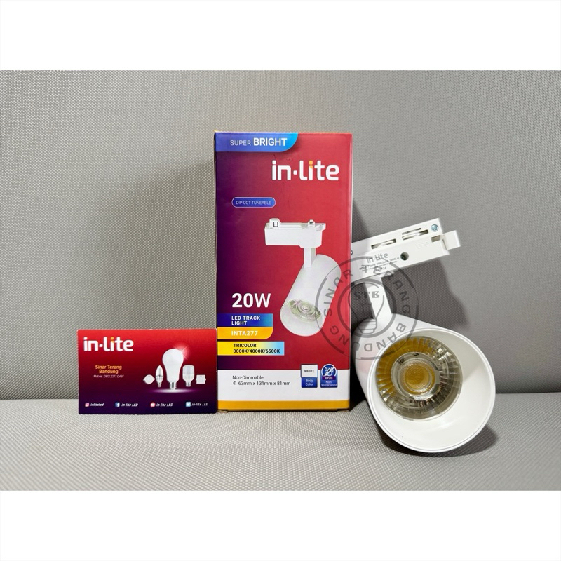 LAMPU LED REL TRACK LIGHT INLITE 20W 20 WATT - INTA277