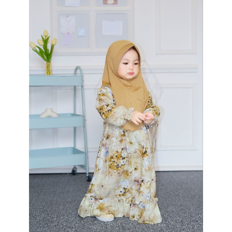 baju bayi import gamis anak perempuan balita import pakaian muslim anak katun rayon VISCOS PREMIUM (