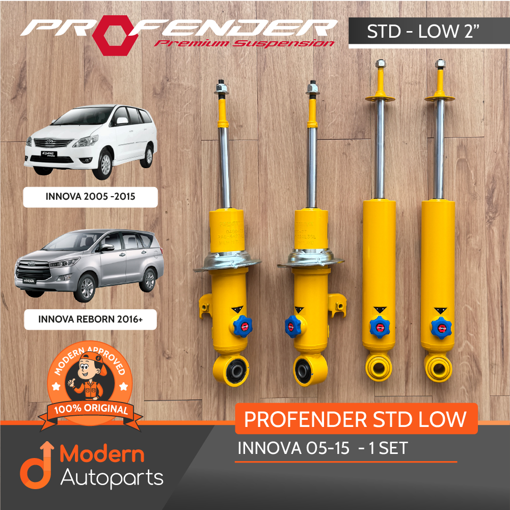STD - LOW 2" 1SET | PROFENDER ADJUSTABLE Basic Series Innova 05-15 dan Innova Reborn (2KD/2GD/Bensin