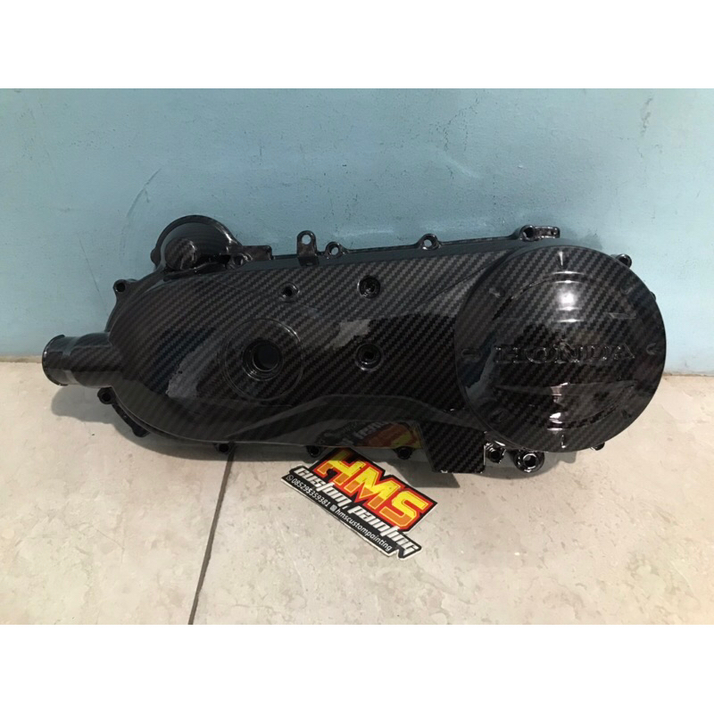 Block cvt Honda vario110 Karbu full Carbon BAHAN ORIGINAL HONDA