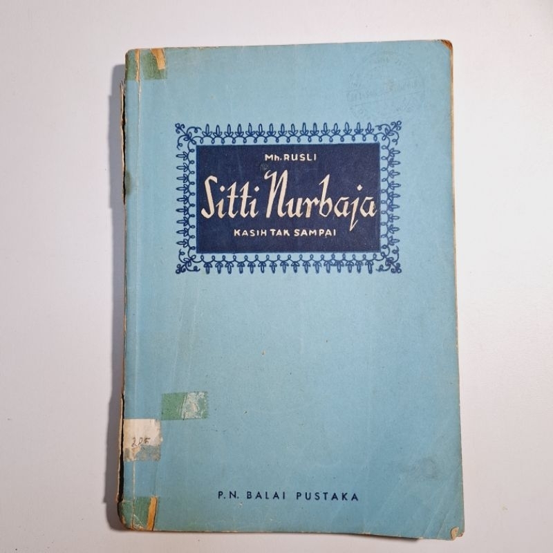 Buku Mh Rusli SITI NURBAYA Ca1965