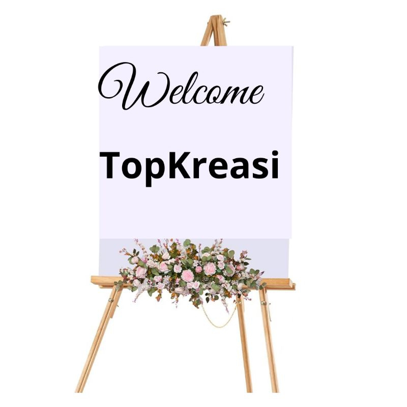 

mg Standing Poto Kayu Tripod Tinggi 100cm Stand Foto Wooden Frame Easel