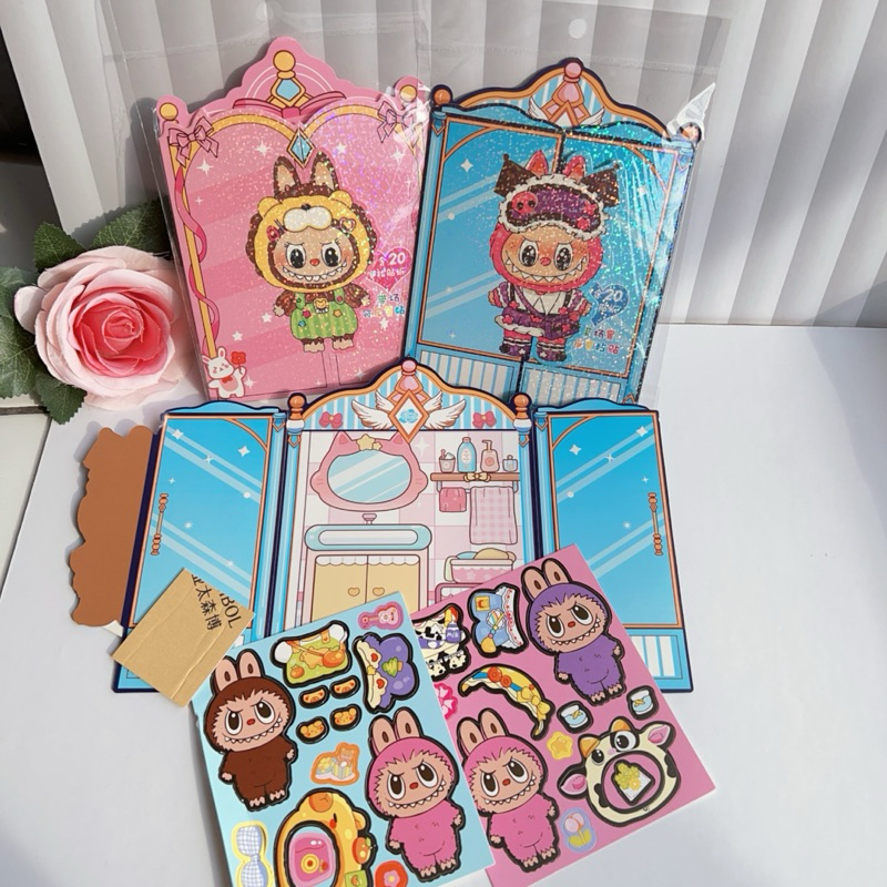 

Sticker Jendela Karakter Labubu Mainan Stiker Edukasi Anak Tempelan Label