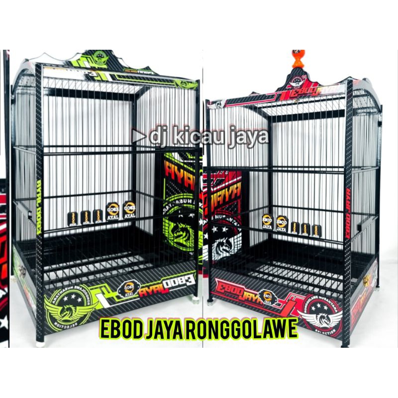 SANGKAR KANDANG EBOD JAYA KOTAK RONGGOLAWE JRUJI FIBER MOTIF DIAMOND VARIASI TERBARU RACING