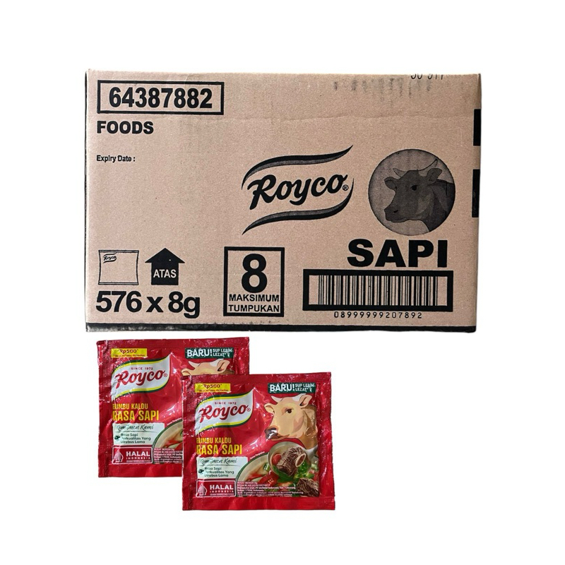 

Royko Sapi ( 1 Dus isi 8gr x 576 Sachet ) 1 karton