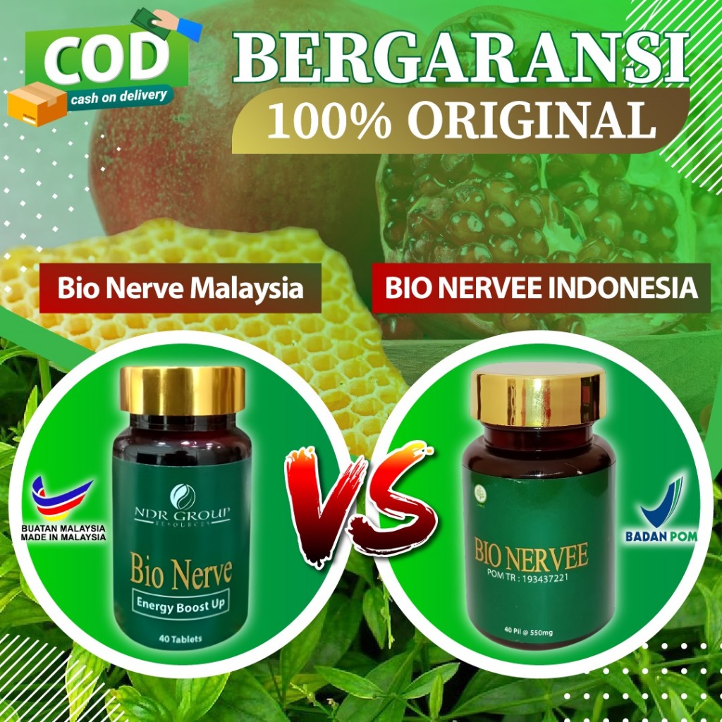 Bio Herbal Nerve Nerve 100% Original Malaysia dan Bpom Indonesia Obat Stroke