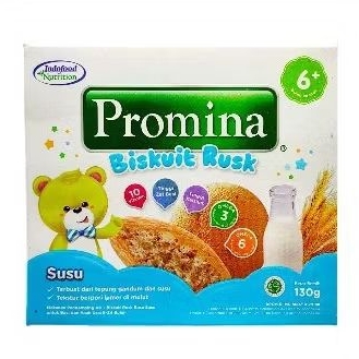 

Promina Biskuit Rusk Susu 6+ Kemasan 130 Gr