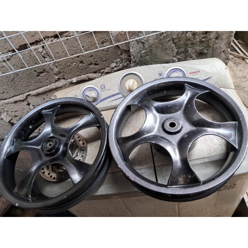 Velg power mio fino soul matic yamaha 115 cc pelek tapak lebar kelengkapan seperti difoto layak pano