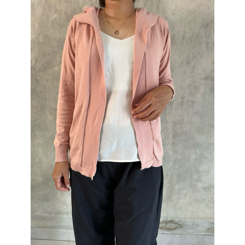 PRELOVED korean sweater cardigan rajut kardigan knit lengan panjang cewek wanita atasan outer hoodie