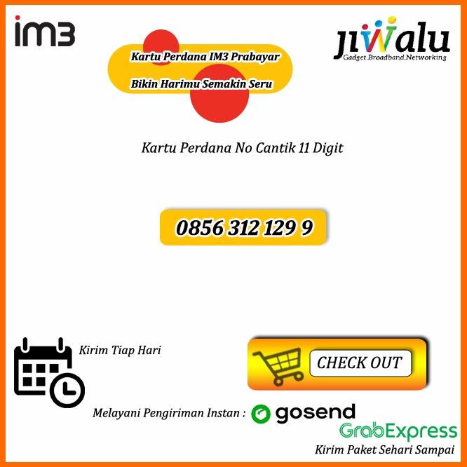 Kartu Perdana IM3 No Cantik 11 Digit