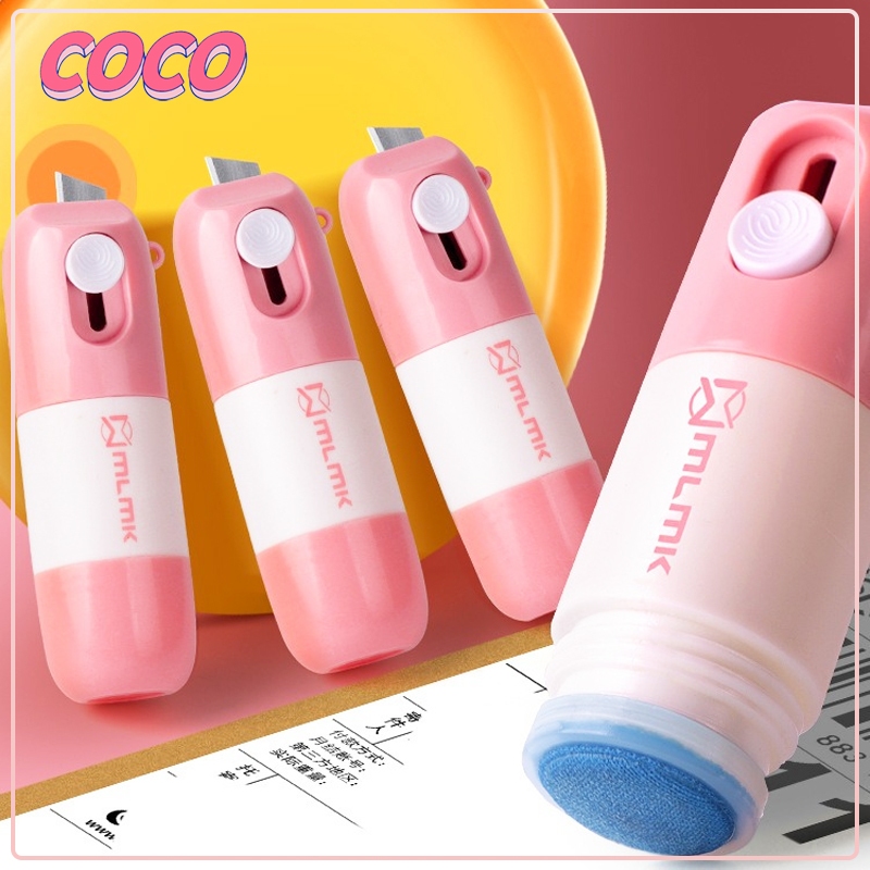 

Information remover receipt cutter Mini 2 in 1 Package Opener/Pembuka kotak penghapus kertas termal 2-in-1 - coco_market
