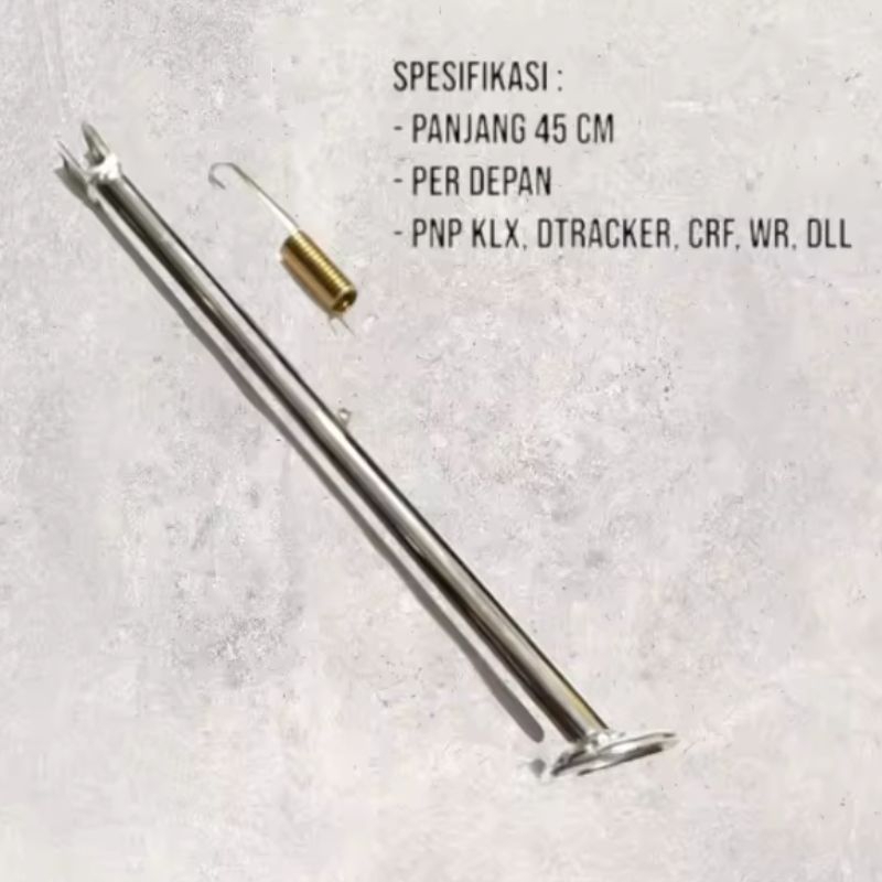 Standar Samping CRF KLX Dtracker WR Panjang 45 cm Chrome