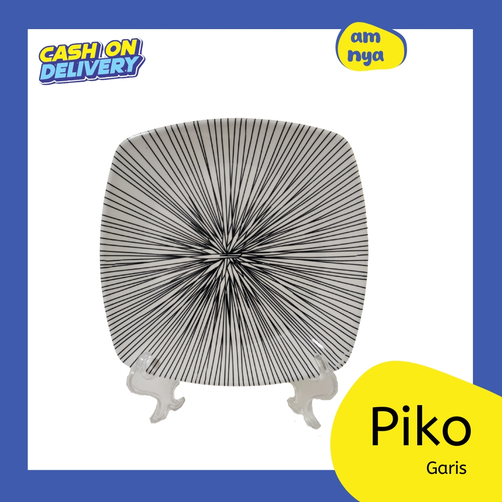 【AMNYA】PIKO Piring Melamin Asli 100% Tebal | Piring Makan Estetik Awet Melamin Ori | Melamin Plate