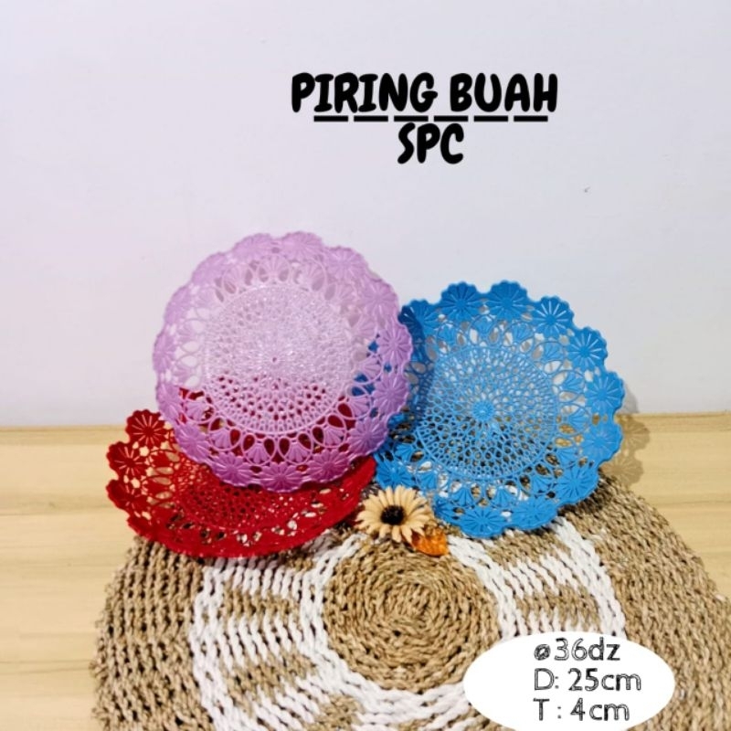 PIRING ROTAN PLASTIK / PIRING ROTAN JUMBO / PIRING ROTAN WARNA WARNI