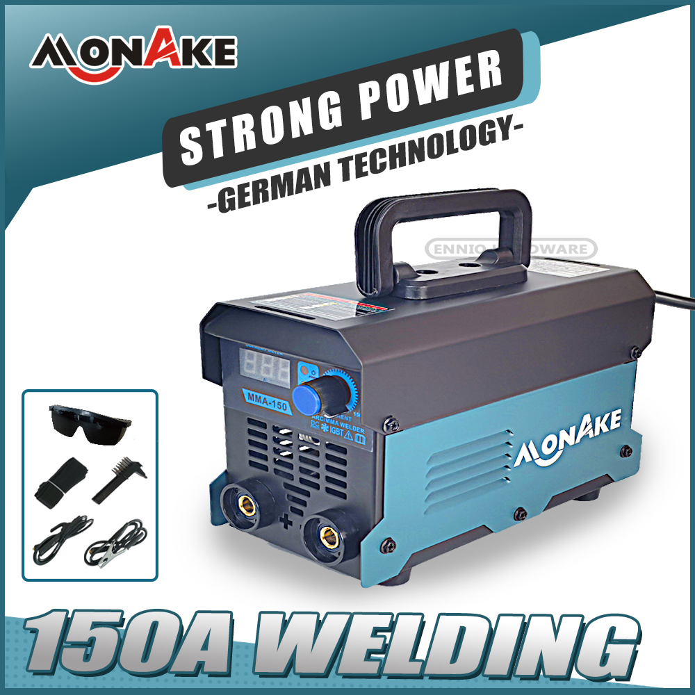 MONAKE Alat Jerman Mesin Travo Las Listrik Inventer Welding Machine listrik 450 watt MMA 120A IGBT 4