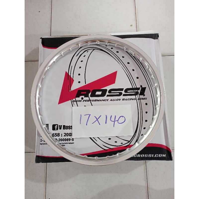 Lingkar Vrossi 17 140 Silver Velg jari jari Veleg motor rim original Vrossi Supra F1zr Jupiterz Shog