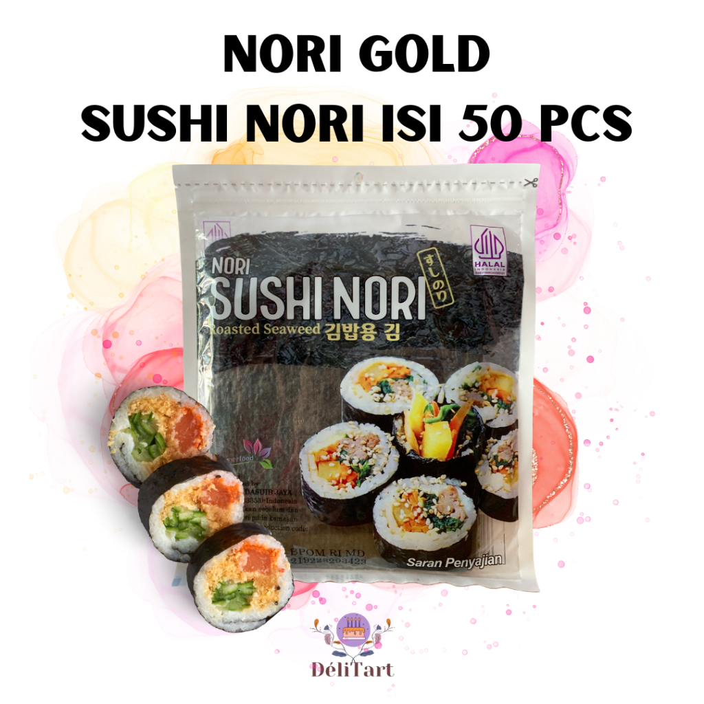 

Sushi Nori Gold Rumput Laut ISI 50 PCS