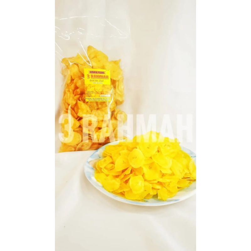 

KERIPIK PISANG 3 RAHMAH GURIH-RENYAH-LEZAT KEMASAN 250gr/500gr/1KG