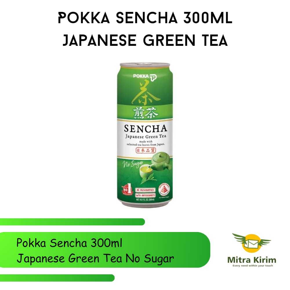 

POKKA SENCHA Green Tea 300ml No Sugar / Teh Hijau