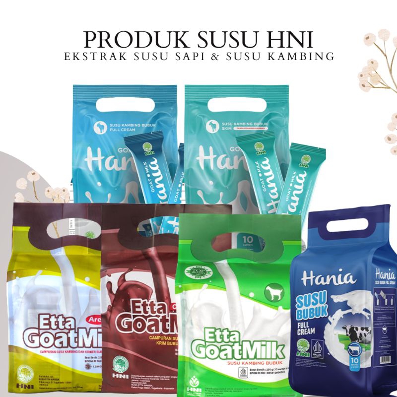 

Susu Kambing Susu Sapi Etta Goat Milk Hania Full Cream HNI Susu Murni Untuk Menjaga Kesehatan