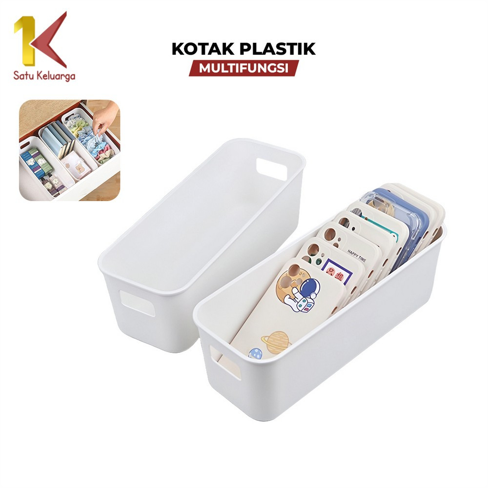 Satu Keluarga Kotak Penyimpanan Bin Pantry Serbaguna C1177 Kotak Plastik Keranjang Storage Box