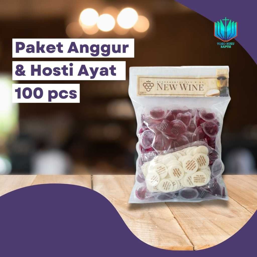 

PAKET ANGGUR PERJAMUAN & HOSTI AYAT ISI 100