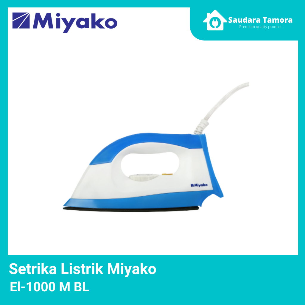 Setrika Miyako - El-1000 M Biru