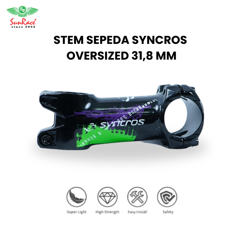 STEM SEPEDA 90 MM SYNCROS OVERSIZED 31,8 MM