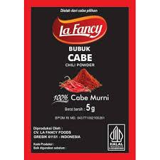 

Cabe Bubuk | Chili Powder La Fancy 5gr 1 renceng isi 12 pcs