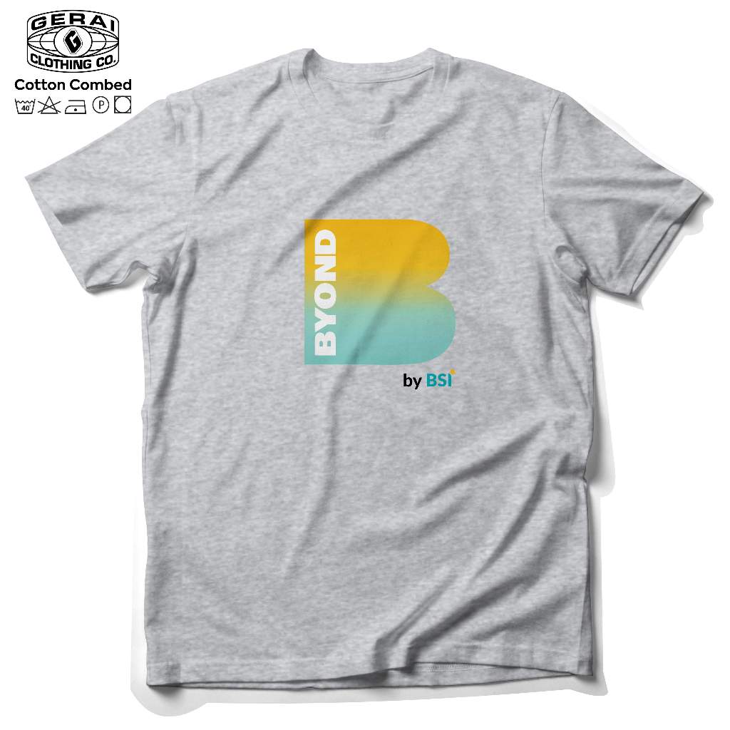 Kaos distro byond by bsi / baju byond by bank syariah indonesia