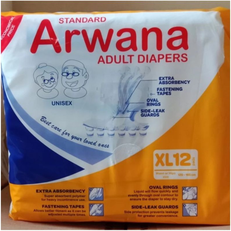 Popok Dewasa size XL ( ARWANA ) isi 12 pcs