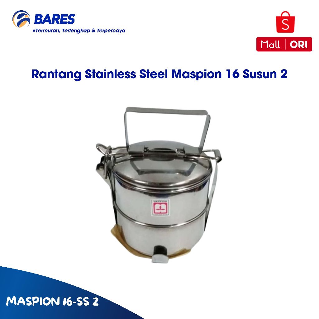 Maspion Rantang Stainless Steel Susun 2 16 cm