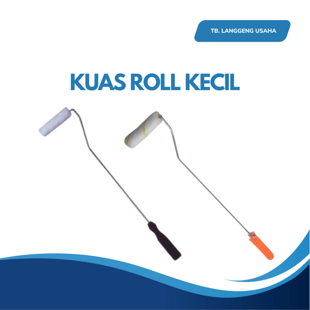 KUAS ROLL KECIL ROL DINDING MINI CAT KAPAL GAGANG PANJANG PLASTIK 4" INCH