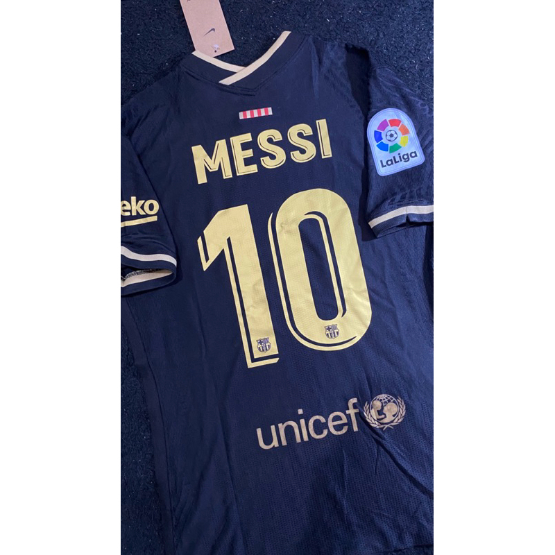 JERSEY BARCELONA AWAY 2020/2021 PLAYER ISSUE NAMESET MESSI