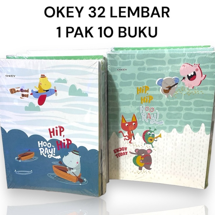 

eyTerlaris PROMO Buku Tulis Okey 32 Lembar 1 Pak Isi 1 Buku W52
