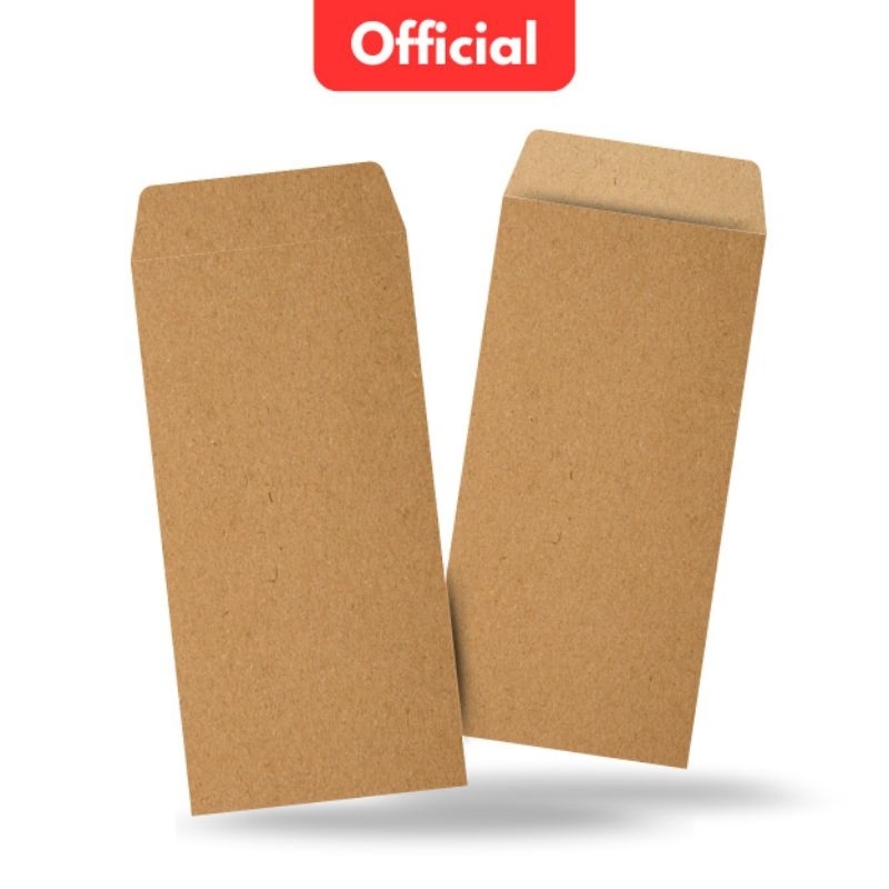

Amplop Panjang Polos untuk Wedding & Lebaran - Berbagai Bahan: Kraft, Concorde, HVS (15.2x7.5 cm)