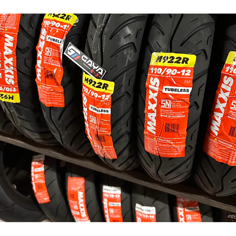 Ban Luar Tubeless Scooter Maxxis M922F M922R M 922 F / R 100 90 / 110 90 - Ring 12