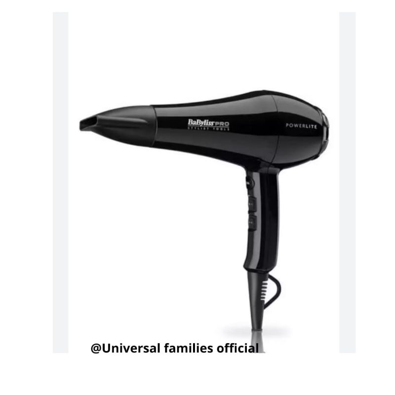 Hair Dryer Babyliss Pro Powerlite / Pengering Rambut /  Pengering Rambut Profesional / Pengering Ram