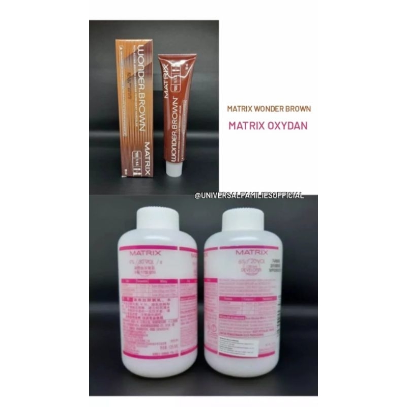 Cat Rambut / Pewarna Rambut / Semir Rambut / Matrix Wonder Brown WB - 7G + Oxydant
