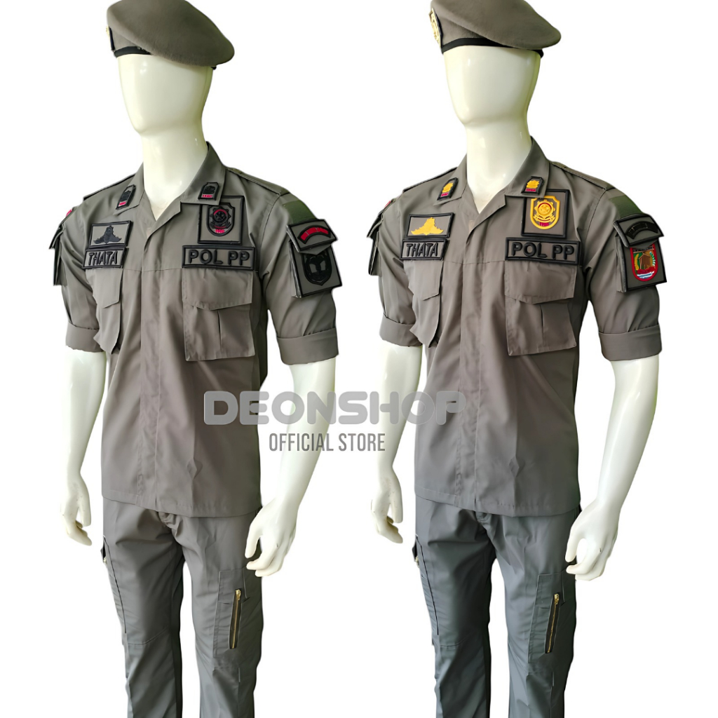 BAJU PDL SATPOL PP LENGKAP NAMA DAN LOGO