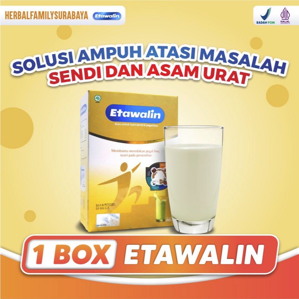 

Etawalin Susu Kambing Atasi Asam Urat Nyeri Sendi Osteoporosis Pega Linu Rematik Reumatik 200 Gram