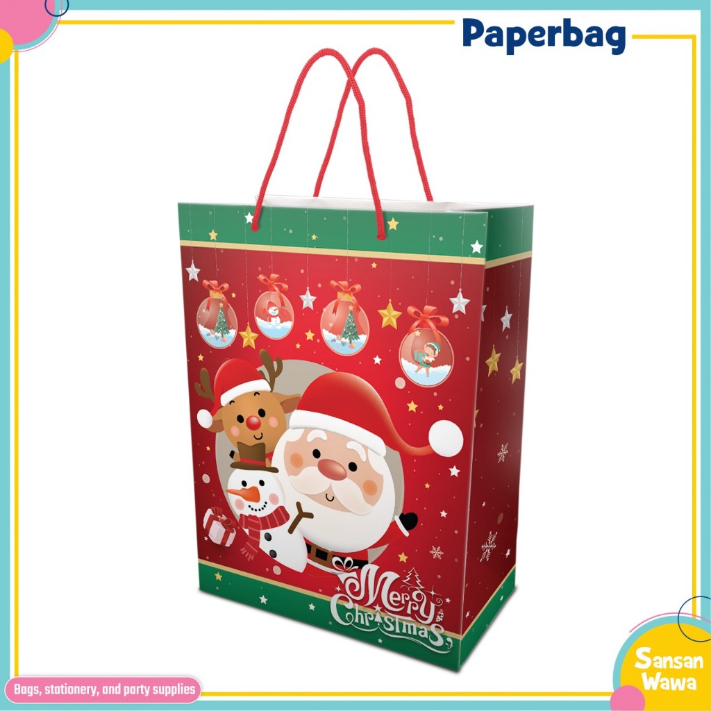 

Paper Bag kecil size 30*23*8 cm spesial edisi Natal / Christmas
