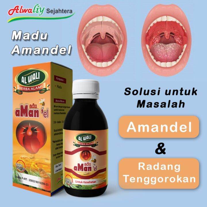 Madu amandel Radang Tenggorokan Al Waliy Alwaliy