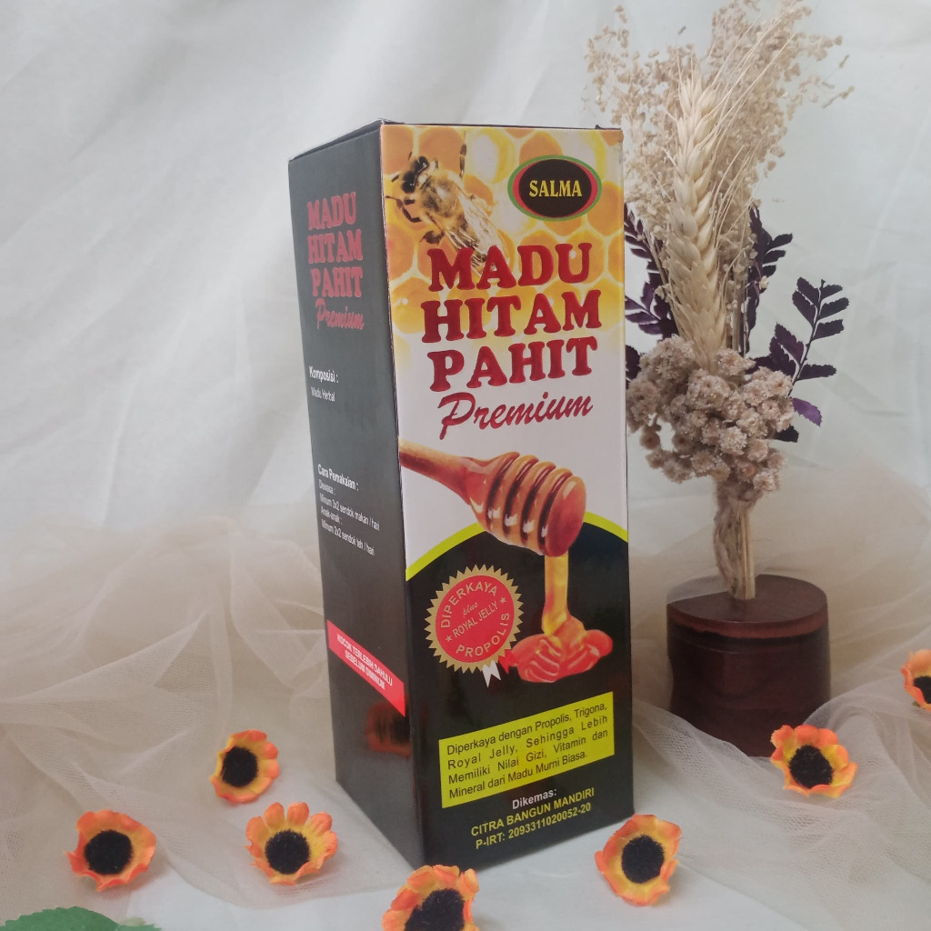 MADU HITAM PAHIT PREMIUM SALMA Original 500 gram | Mengatasi Diabetes, Asam Urat, Kolesterol, dll