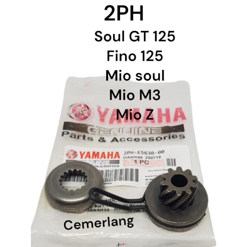 pinion gigi selahan 2PH soul gt 125, mio soul, mio m3, fino 125, mio z