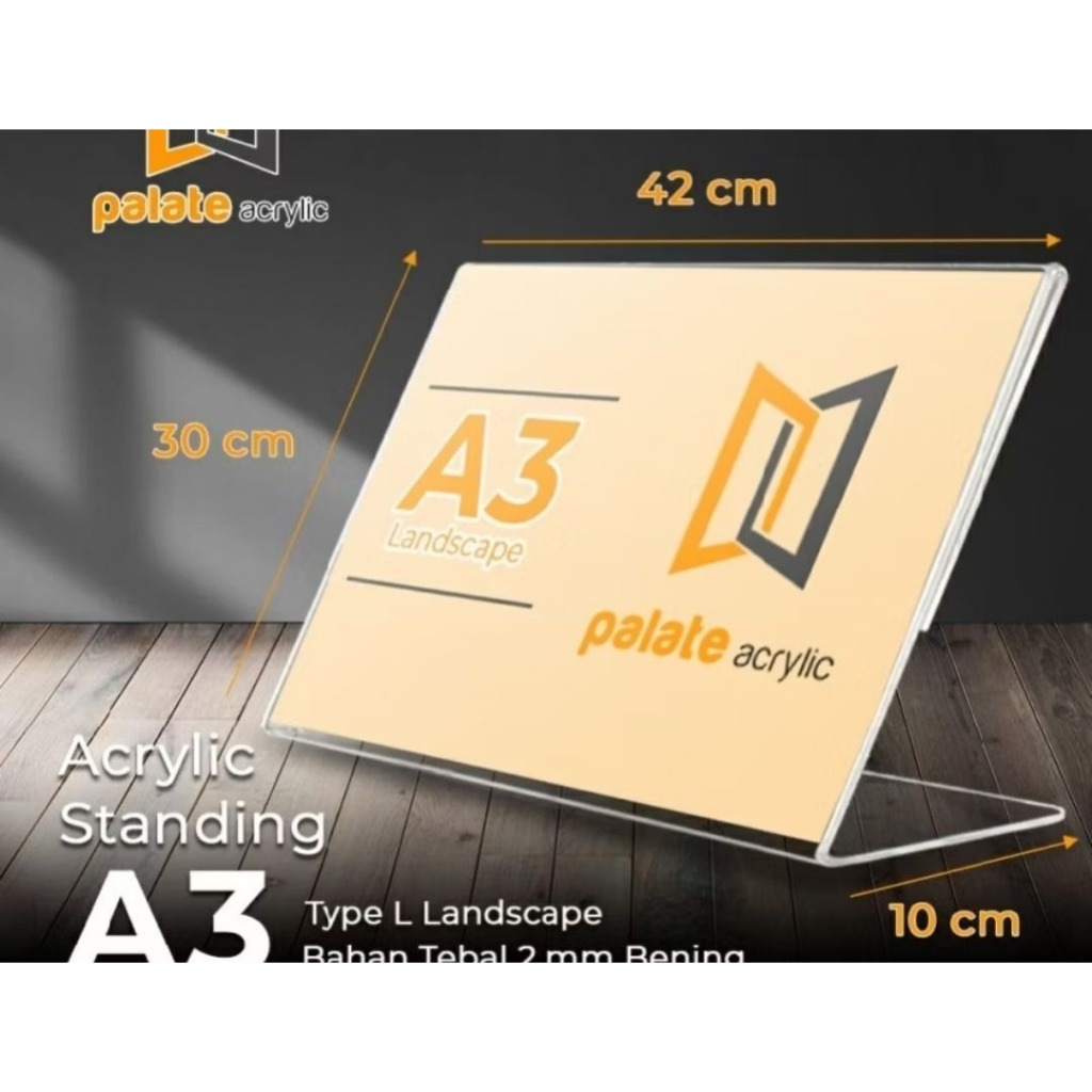 

Tendcard acrylic PxLxT 42x10x30cm