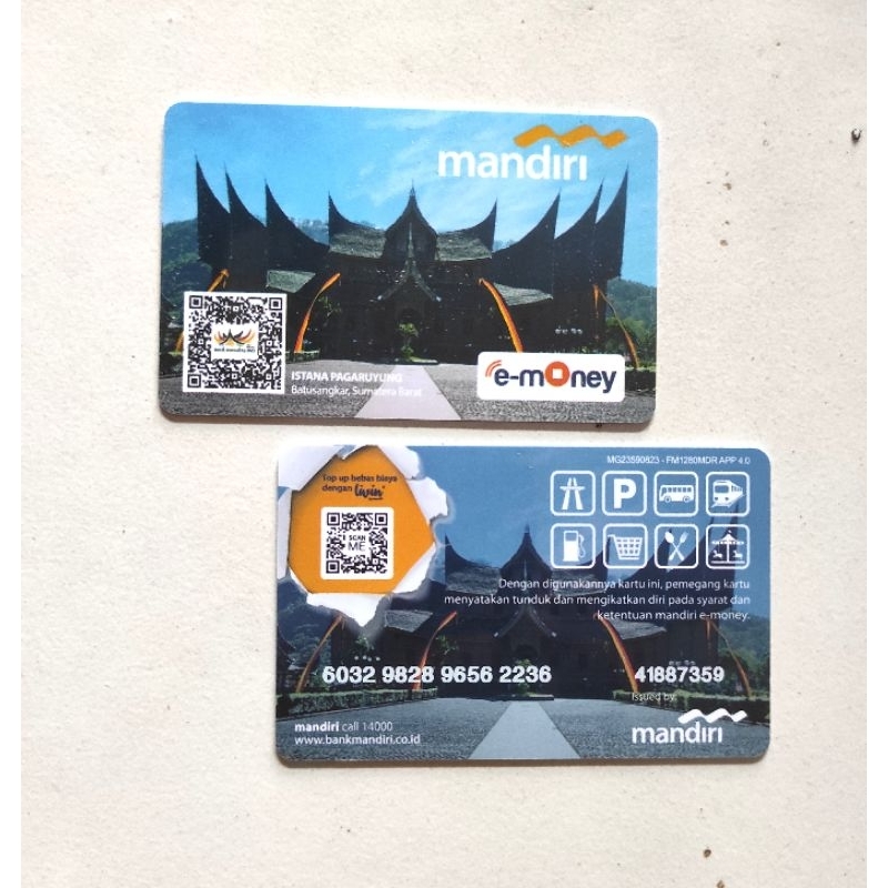 emoney mandiri wonderful Indonesia original