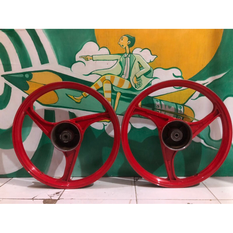 velg excel palang 3 tromol depan belakang